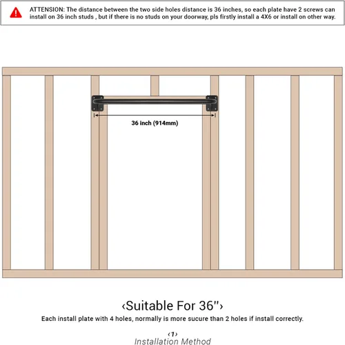 Miniatura 4 de Wall Mounted Doorway Pull Up Bar, Heavy Duty Strength Training Pull-Up Bars for Doorframe, Support Beam or Joist Mount Thick Metal Sturdy
