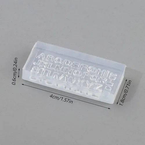 Miniatura 2 de Moldes de silicona con letras 3D para arte de uñas, mini alfabeto, moldes de resina con letras A-Z, 26 alfabetos, herramientas de uñas, hechas a