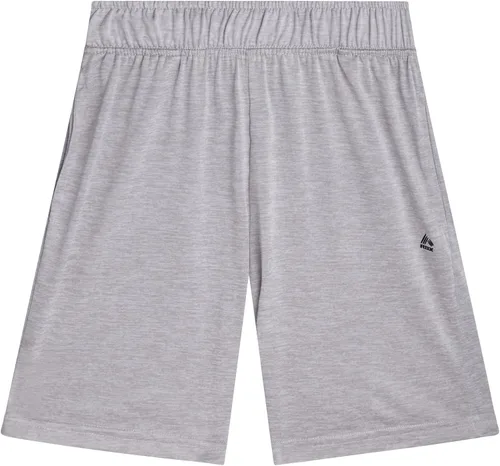Miniatura 6 de RBX Pantalones cortos deportivos para niños, paquete de 4 pantalones cortos de malla polar de rendimiento para correr, gimnasio, baloncesto
