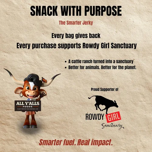 Miniatura 6 de It's Jerky Y'all - Plant Protein Jerky - The Smarter Jerky 16-19g Protein + 8-10g Fiber Per Bag Non-GMO, No Cholesterol, Born in Texas