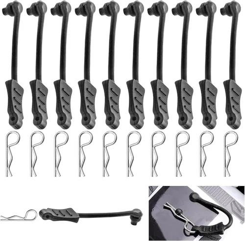 20 clips universales Hobbypark 1/16 1/18 RC para carrocería y lengüetas de tracción, retenedores, pequeños pines R para vehículos SCX24 TRX4M RC,