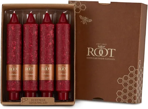 Miniatura 26 de Root Candles Velas de Cena Sin Aroma Juego de Velas en Caja de Mezcla Premium de Cera de Abeja, 9 Pulgadas, Rosa Polvoriento, 4 Unidades Rosa