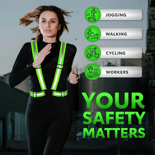 Miniatura 3 de PeerBasics Chalecos de seguridad a granel - Reflectante de alta visibilidad, hombres y mujeres, malla, Lima
