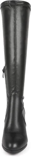Miniatura 3 de DREAM PAIRS - Botas altas de tacón grueso para mujer, largo por encima de la rodilla