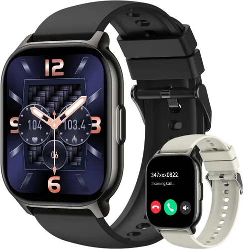 Reloj inteligente para hombres y mujeres Fitness: Hacer/responder llamadas relojes inteligentes para hombres, relojes digitales para hombre, reloj