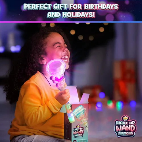 Miniatura 6 de IPIDIPI TOYS Varitas mágicas giratorias iluminadas para niños, paquete de 2, varita mágica de hadas de juego de simulación, rellenos de cesta