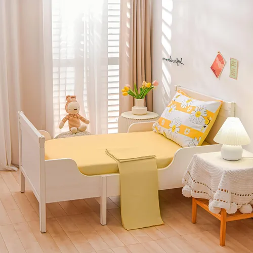 Miniatura 2 de Btargot Juego de ropa de cama ultra suave de 4 piezas para niños pequeños, juegos de edredón de corazones de amor de dibujos animados y luna Negro