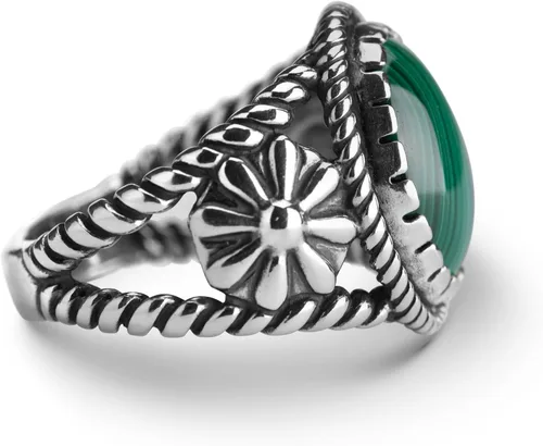 Miniatura 4 de American West Jewelry Anillo de plata de ley para mujeres y hombres, elección de piedras preciosas de inspiración nativa, tallas 5 a 13