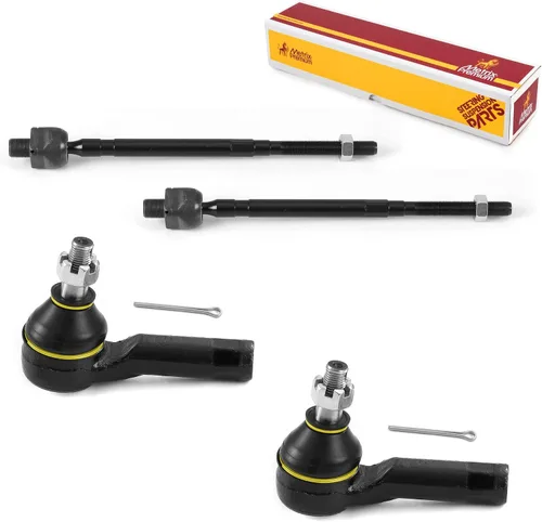 Miniatura 204 de Metrix Premium Chassis Parts - Juego de 4 barras de acoplamiento interior y exterior para Audi A3 15-16, Seat Leon 06-20 (México), 09-17 Volkswagen