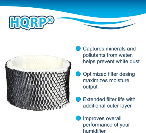 Miniatura 6 de HQRP Paquete de 3 filtros compatibles con humidificador Holmes 05910 H85 H85-RPS HM1275 HM1280 HM1285 HM1700 HM1701 HM1740 HM1760