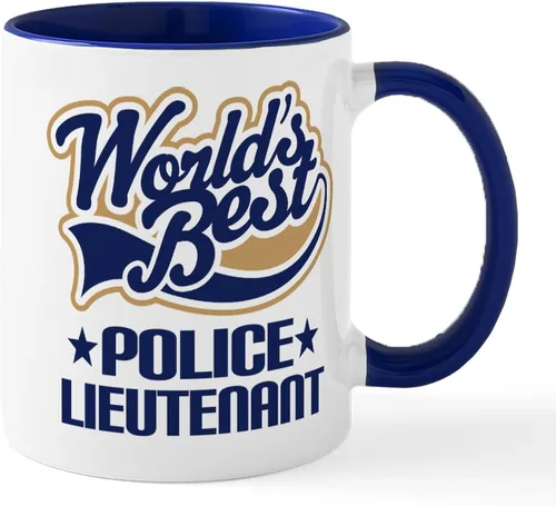 Miniatura 41 de CafePress Taza de café de cerámica de 11 oz (11.0 fl oz) de Police Mom