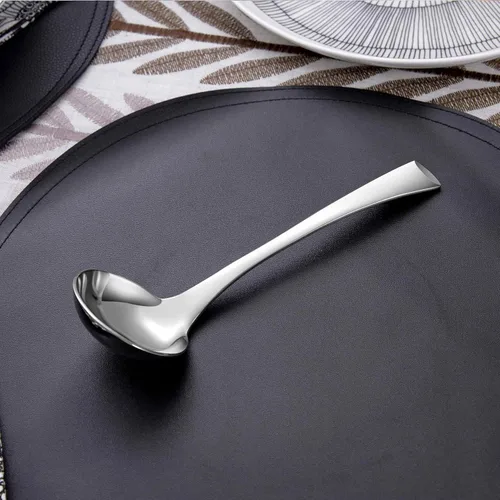 Miniatura 9 de KEAWELL Austin - Cucharón para salsa, acero inoxidable 18/10, 7.6 pulgadas, plateado, apto para lavavajillas (2)