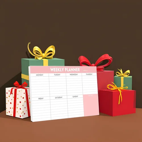 Miniatura 3 de Bloc de planificación semanal: bloc de lista de tareas pendientes con horario diario y calendario, 52 hojas, papel de 3.53 oz/m², bloc de notas