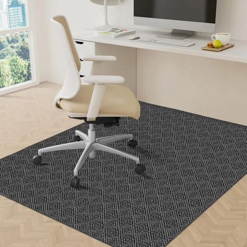 Miniatura 12 de KMAT Alfombrilla para silla de oficina, 36 x 48 pulgadas, protector de suelo de trabajo pesado para madera dura/baldosas, alfombrilla de suelo Negro