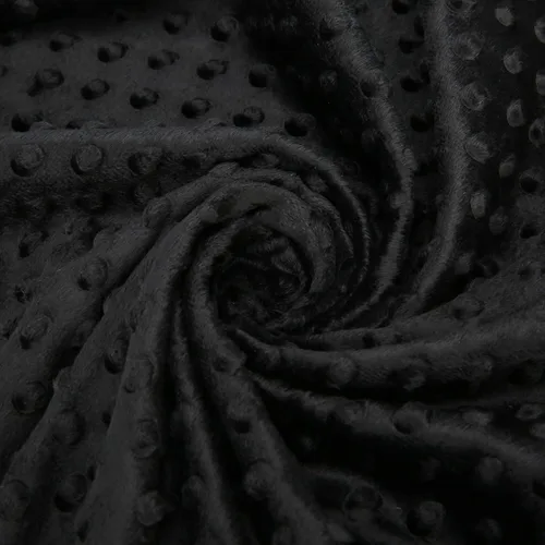 Miniatura 5 de Pro Goleem - Manta para bebé de minky suave con puntitos y respaldo de satén, regalos para bebés para niños y niñas (Negro, 30’’ x 40’’)