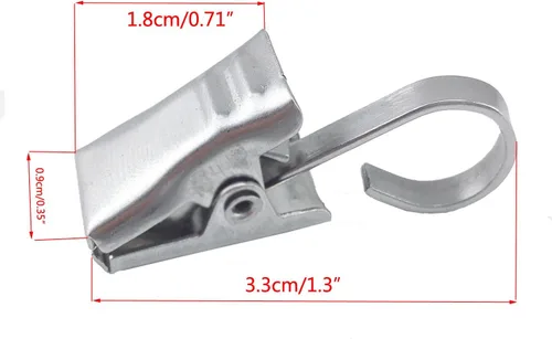 Miniatura 5 de Yueton, paquete de 30 clips de acero inoxidable con gancho para cortina y fotos, para decoración del hogar, de Blovess
