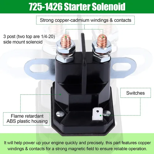 Miniatura 2 de dh Solenoide de arranque compatible con MTD Cub Cadet 725-1426 925-1426A Wsry