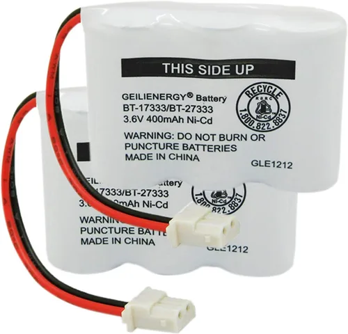 Miniatura 8 de BT-17333 BT-27333 - Batería recargable para teléfono celular 2/3AA 3.6V NI-CD, batería inalámbrica compatible con Vtech BT17333 BT27333 BT-17233