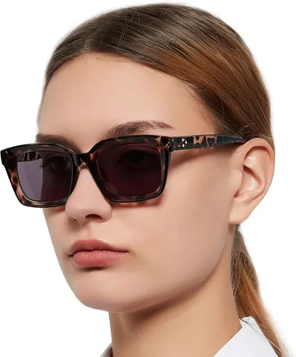 Miniatura 12 de MARE AZZURO Gafas de Lectura para Mujeres con Protección UV Lentes de Sol 50 75 100 125 150 175 200 225 250 275 300 325 350 375 400 (Negro, 1.50)