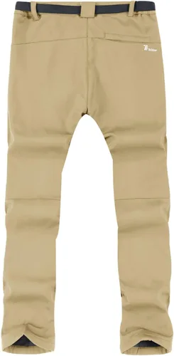 Miniatura 2 de TBMPOY - Pantalones de esquí de nieve impermeables con forro polar para hombre, para senderismo, montaña, revestimiento suave con cinturón