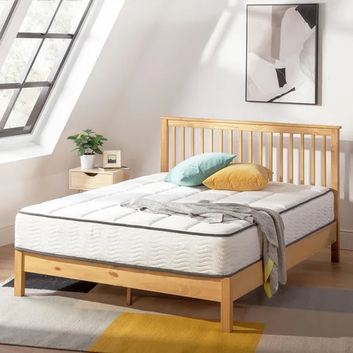 Mellow Colchón clásico Bonnell Spring de 10 pulgadas, parte superior de espuma cómoda con base de resortes interiores, espuma certificada
