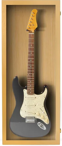 Miniatura 29 de PENNZONI Vitrina para guitarra eléctrica, estuche acrílico para guitarra eléctrica, soporte de pared, estuche de pared para guitarra hecha de marco
