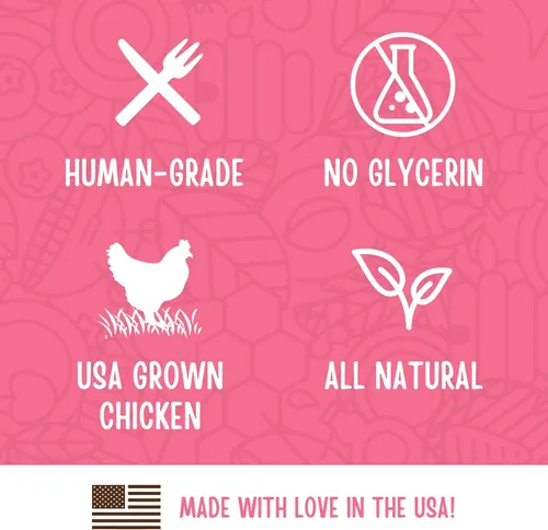 Miniatura 5 de Full Moon Tiras de Pollo, Golosinas Naturales y Saludables para Perros de Grado Humano, Sin Granos, Hechas en Estados Unidos, 0.68 Kilogramos