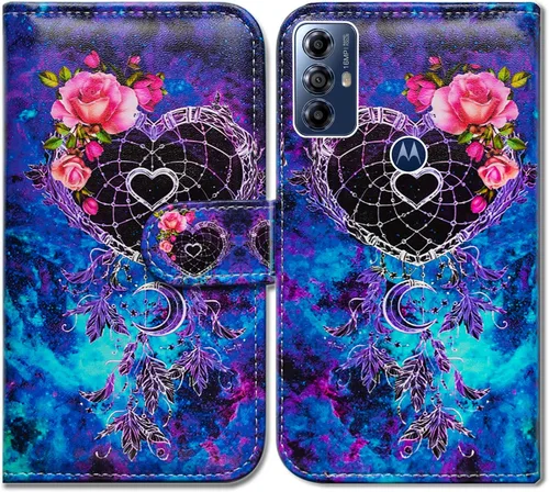 Miniatura 24 de Bcov Funda para Moto G Play 2023, diseño de pájaro negro y verde con tapa para teléfono con ranura para tarjetas, soporte para Motorola Moto G Play