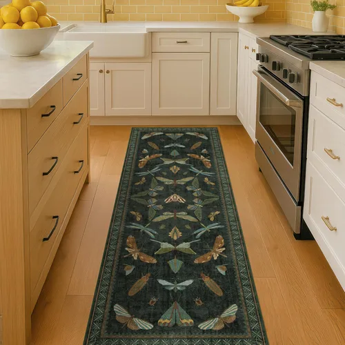Miniatura 152 de Hazo Haus Alfombra de Baño Bohemia Lavable 2x3, Alfombras Pequeñas para Cocina, Tocador, Puerta Principal Entrada Interior, Antideslizante Pelo Bajo