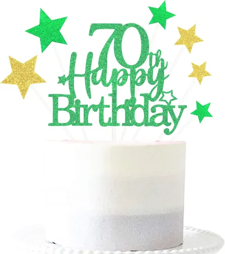Miniatura 14 de Decoración brillante para tarta de primer cumpleaños feliz con estrella, adornos personalizados para tarta de 1 cumpleaños, decoraciones de fiesta