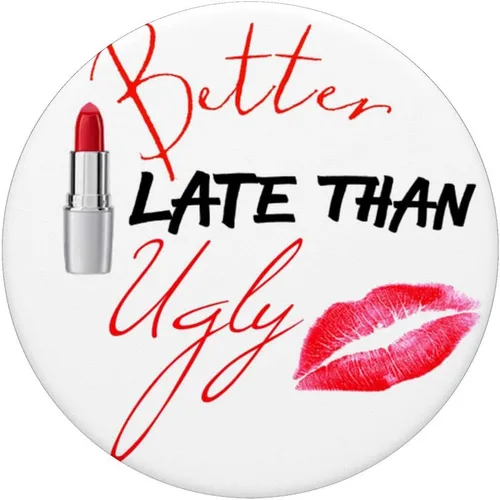Miniatura 3 de Mejor Late Than Ugly Lipstick Kissing Lips PopSockets Grip and Stand for Phones and Tablets