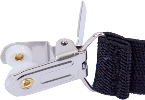 Miniatura 7 de Suspensores para adultos, varones y niños. Clips extra resistentes de metal, de piel genuino, parche transversal perfecto para smoking