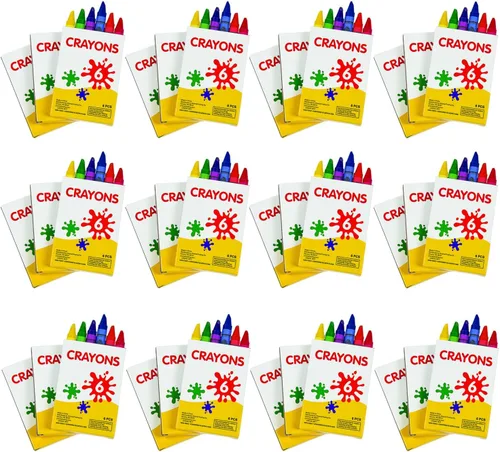 Miniatura 5 de Fun Express Paquetes de crayones a granel, guardería, recuerdos de fiesta y suministros escolares (48)