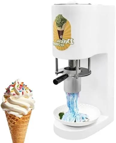 Miniatura 9 de Electric Ice Cream Machine - Commercial Pasta & Fruit Ice Cream Press with 4 Molds - 30L/Hour Output, Perfect for Restaurants, Bars, and Gourmet