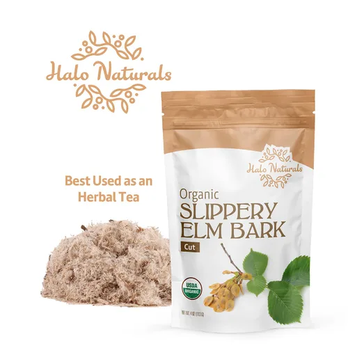 Miniatura 5 de Halo Naturals Corte orgánico de corteza de olmo resbaladizo, 4 onzas (Ulmus rubra) certificado por USDA, bolsa resellable, empaquetado