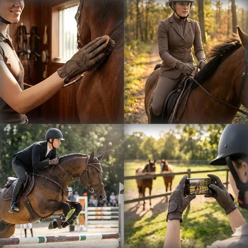 Miniatura 5 de Uvex i-Performance 2 - Guantes de equitación con agarre altamente elástico, compatibles con pantalla táctil