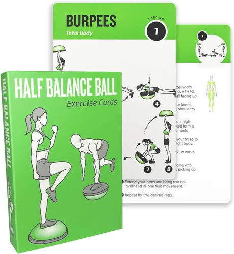 Miniatura 16 de Tarjetas de entrenamiento con rodillo de espuma, 62 tarjetas de ejercicios de gran tamaño de 5 x 3.5 pulgadas, tarjetas de fitness para mujeres