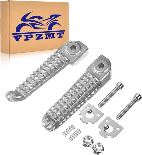 Miniatura 8 de Reposapiés delantero y trasero de motocicleta para Yamaha YZF R1 '98-2019, R6 '03-2020 (delantero+trasero, negro)