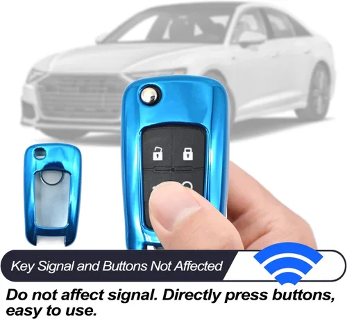 Miniatura 6 de MECHCOS Compatible con Chevy Chevrolet Equinox Cruze Malibu Encore Camaro Impala Buick Regal Lacrosse GMC Terrain Funda Protectora de TPU Negra