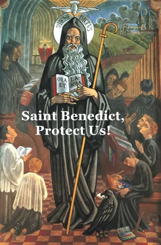 Miniatura 7 de Anillo de protección de San Benito para cristiano de acero inoxidable San Benito Cristo Señor oración alianza de boda para mujeres y hombres amuleto