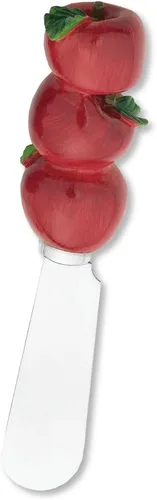 Miniatura 4 de Supreme Housewares Esparcidores de queso de manzana, asas de resina pintadas a mano con cuchillas de acero inoxidable para untar queso crema