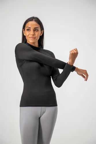 Miniatura 4 de DEVOPS - Paquete de 2 camisas de manga larga térmicas de cuello tortuga para mujer de comprensión, para usar debajo de la ropa