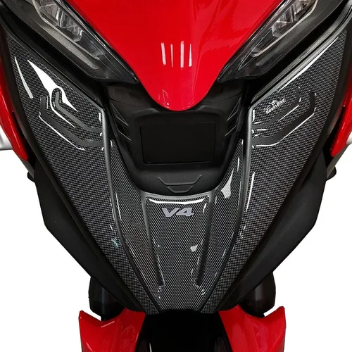 Miniatura 6 de Resin Bike Adhesivos 3D para motocicleta compatibles con Ducati Multistrada V4 1100 2021-2023 2021-2023. Punta frontal de protección contra golpes