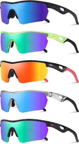 Miniatura 35 de Kids Sunglasses Youth Baseball Sunglasses for Boys Girls 3-12 Polarized Softball Sports Goggles UV Protection