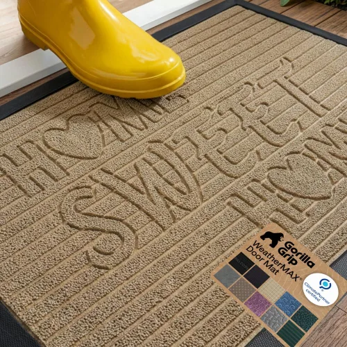 Miniatura 56 de Gorilla Grip - Tapete WeatherMax todoterreno 100% impermeable, caucho natural, resistente a manchas y decoloración, perfil bajo, interior y Grafito