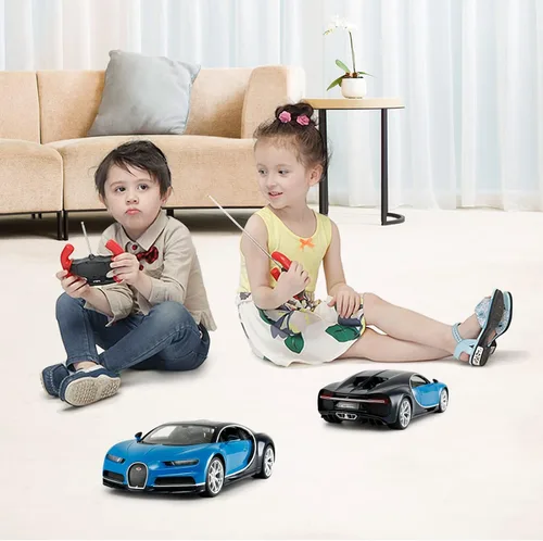 Miniatura 8 de RASTAR RC Bugatti Chiron Coche De Control Remoto, 1/14 Bugatti Chiron RC Car - Azul