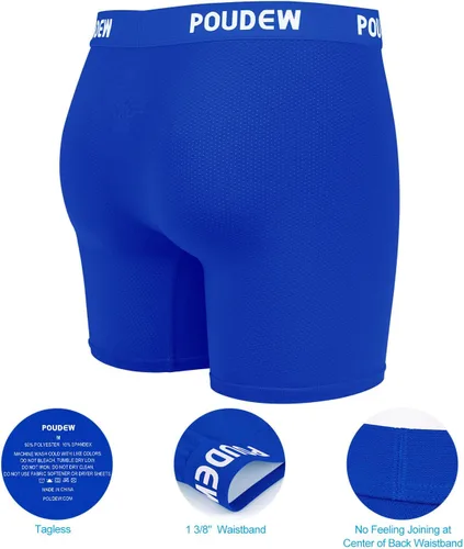Miniatura 5 de Calzoncillos tipo bóxer de malla de rendimiento atlético para hombre, paquete de 5