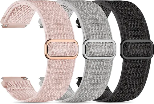 Miniatura 13 de ID208 Plus - Paquete de 3 correas de reloj inteligente para reloj inteligente Fitpolo/Quican/Aeac/Tensky ID208 Plus, correa ajustable de nailon