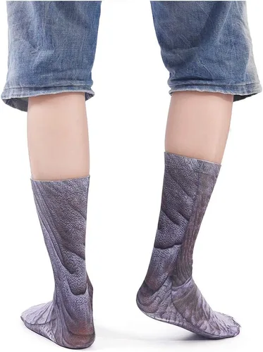 Miniatura 4 de Divertidos calcetines de patas de animales, calcetines novedosos locos 3D de pata de gato y perro, calcetines de Navidad para mujeres y hombres