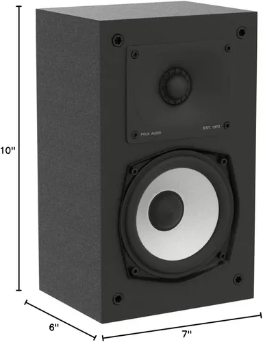 Miniatura 11 de Polk Monitor XT15 - Par de altavoces de estantería o sonido envolvente, certificado de audio de alta resolución, compatible con Dolby Atmos y DTS:X